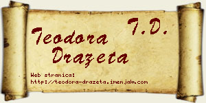 Teodora Dražeta vizit kartica